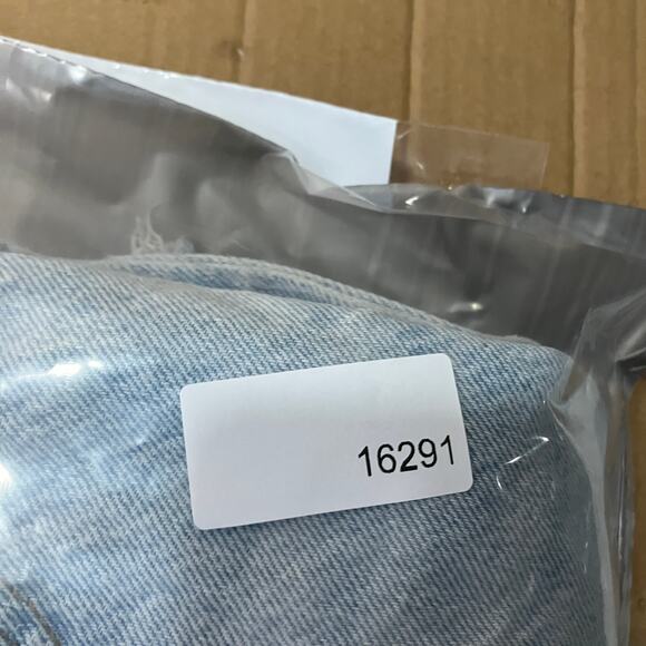 PacSun Denim Shorts Womens Size 26 Light Wash High Rise Distressed Frayed - Picture 10 of 10